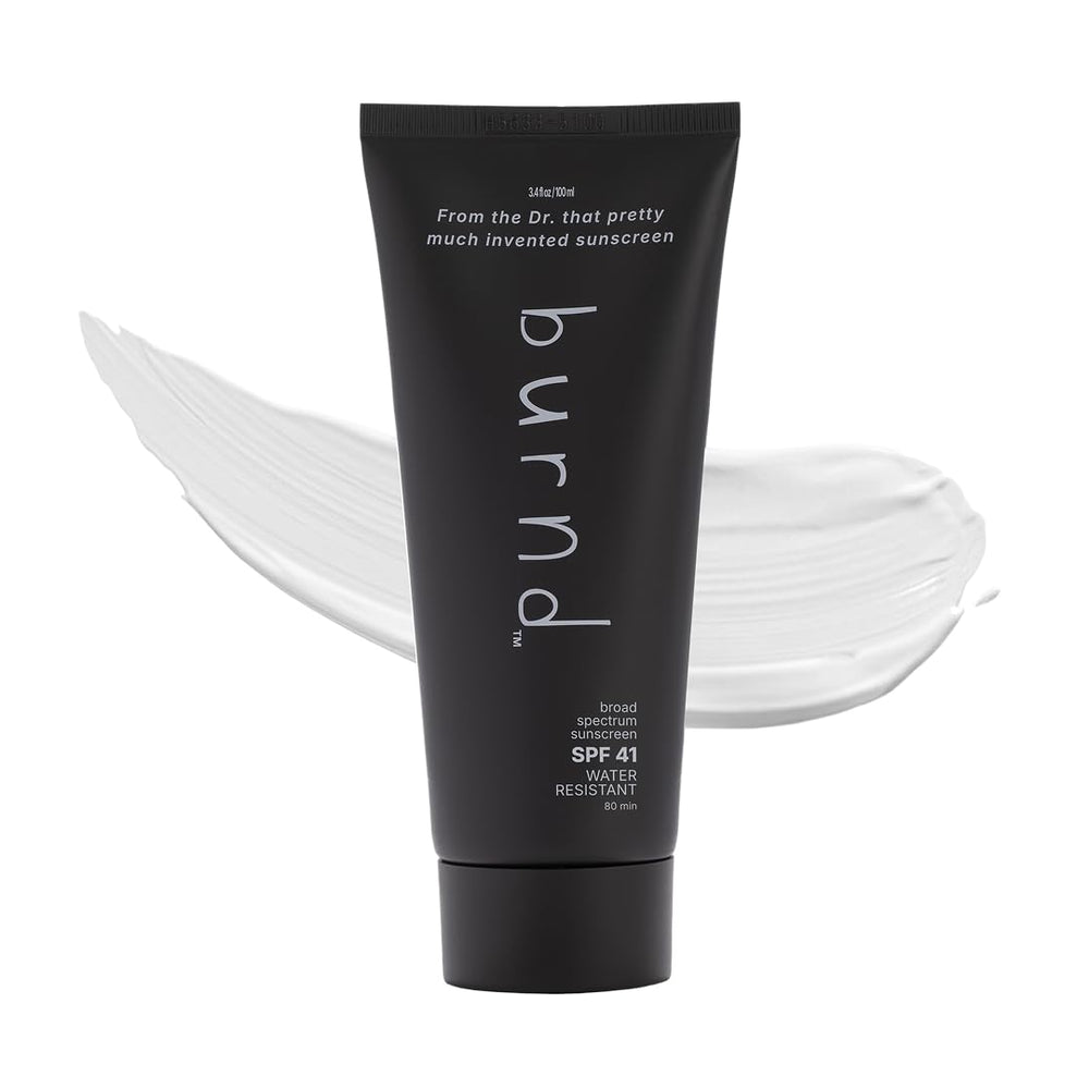 burnd front packaging showing tube and SPF 41 protection benefit
