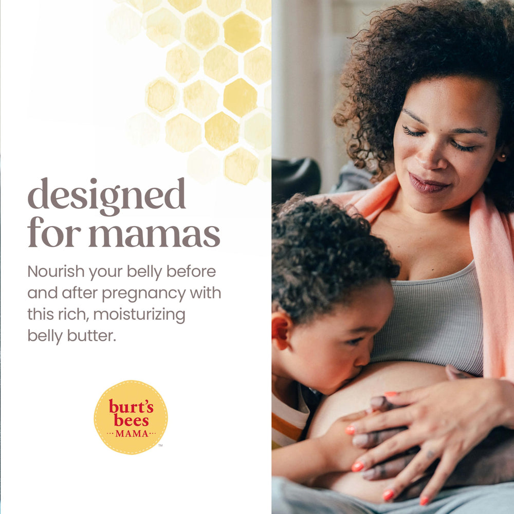 Burt's Bees hands rubbing butter into skin illustrating soothing application benefit