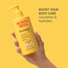 Burt's Bees ingredient list close-up showing ceramides, niacinamide and peptides