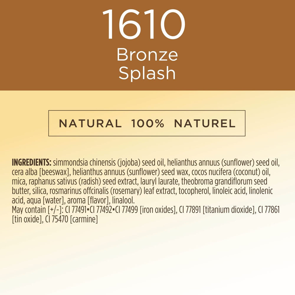 Burt's Bees stick beside coconut and jojoba representing nourishing natural ingredients