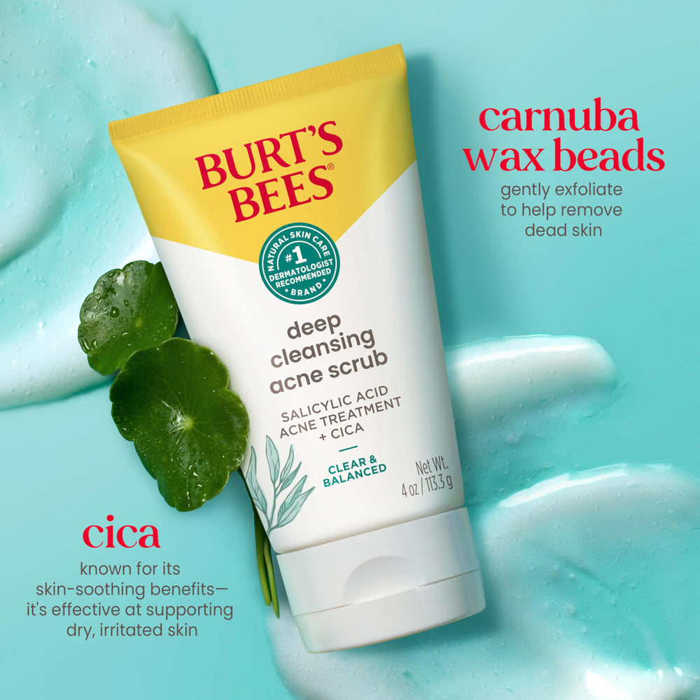Burt's Bees cica plant image illustrating soothing ingredient for reduced redness