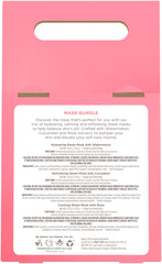 Burt's Bees contents flat lay with opened pouches showing nourishing serum amount