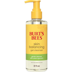 Burt's Bees front bottle showing clear gel and branding, clarifies skin effectively