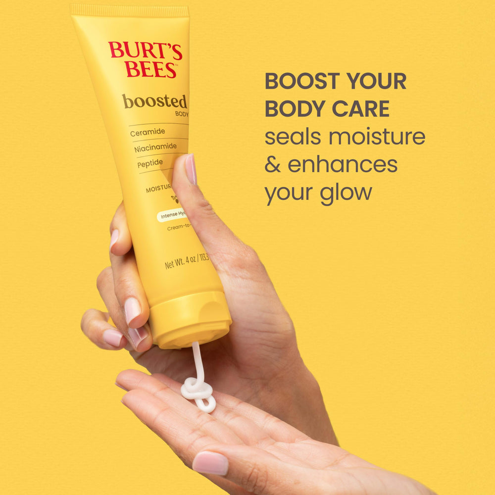 Burt's Bees guava and melon ingredients conveying fresh fragrance benefit
