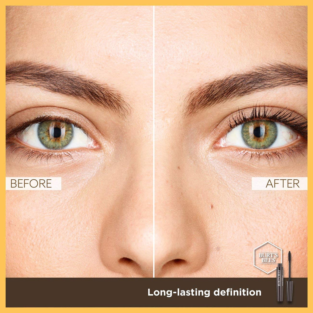 Burt's Bees jojoba ingredient jar illustrating conditioning benefits for lashes
