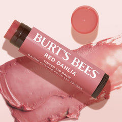Burt's Bees ingredients label closeup showing natural-origin formulation