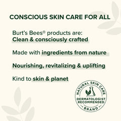Burt's Bees label close-up emphasizing natural-ingredients transparency benefit