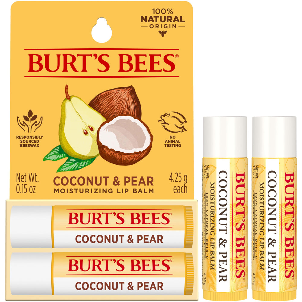Burt's Bees product label close-up showing clean ingredient transparency