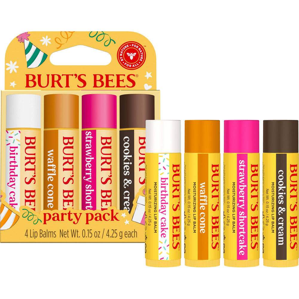 Burt's Bees label ingredients closeup showing natural origin ingredients and transparency