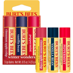 Burt's Bees balm used outdoors in winter showing protection and comfortable wear