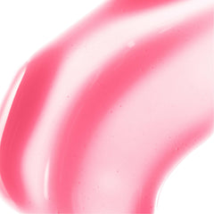 Burt's Bees lip oil on model lips providing glossy sheer pink tint