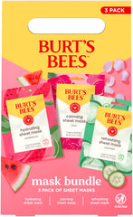 Burt's Bees mask in use on face demonstrating easy five-minute application benefit