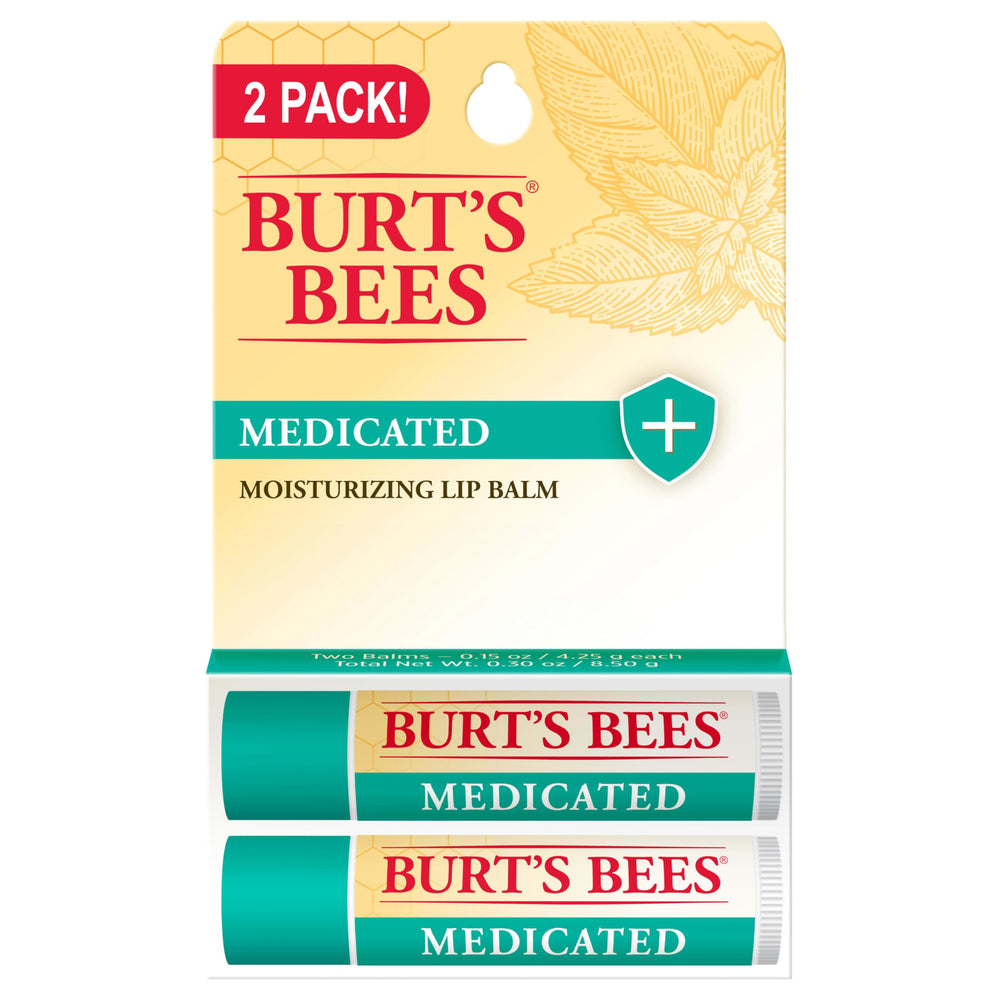 Burt's Bees tube front packaging showing product name and benefits