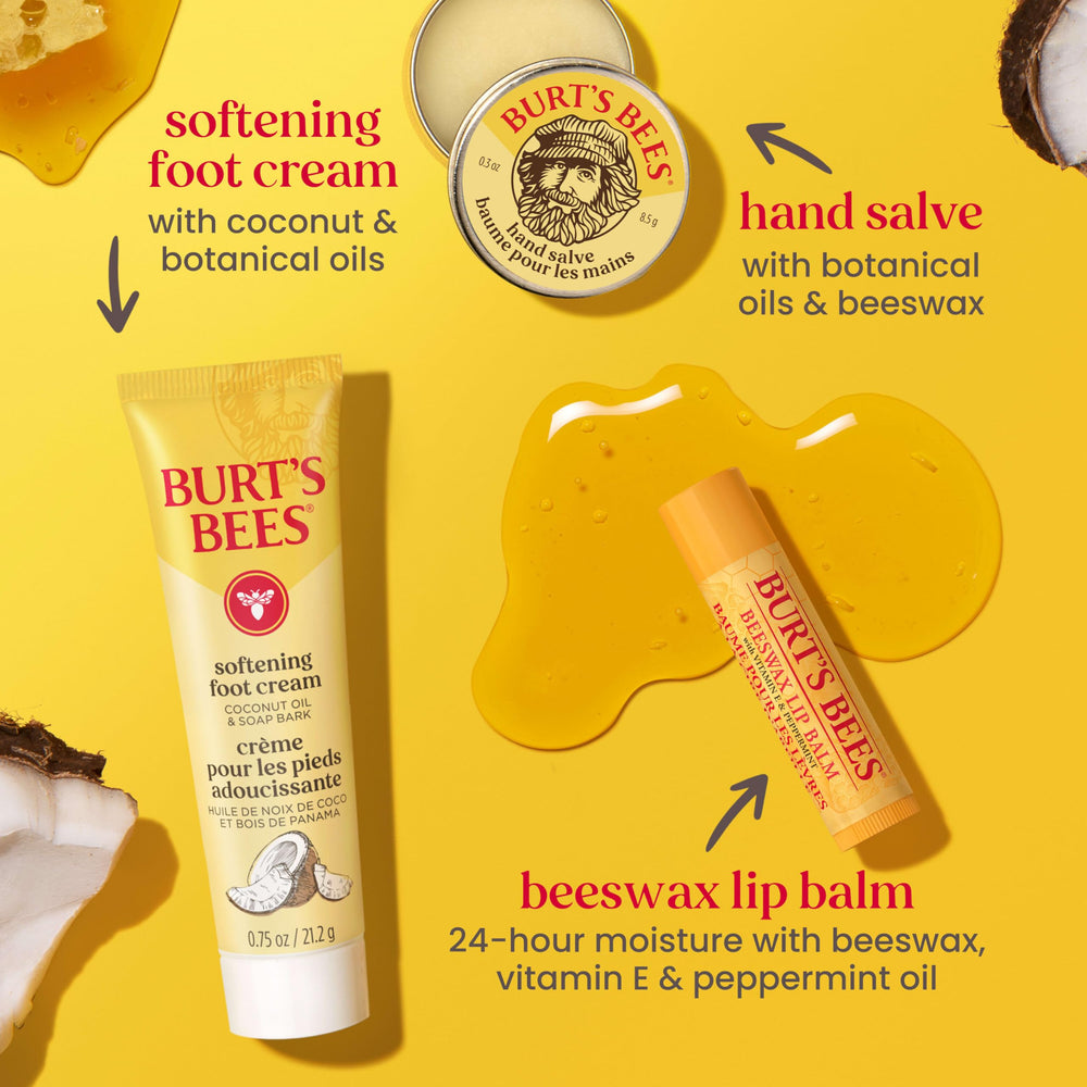 Burt's Bees milk and honey lotion pouring showing lightweight hydration benefit