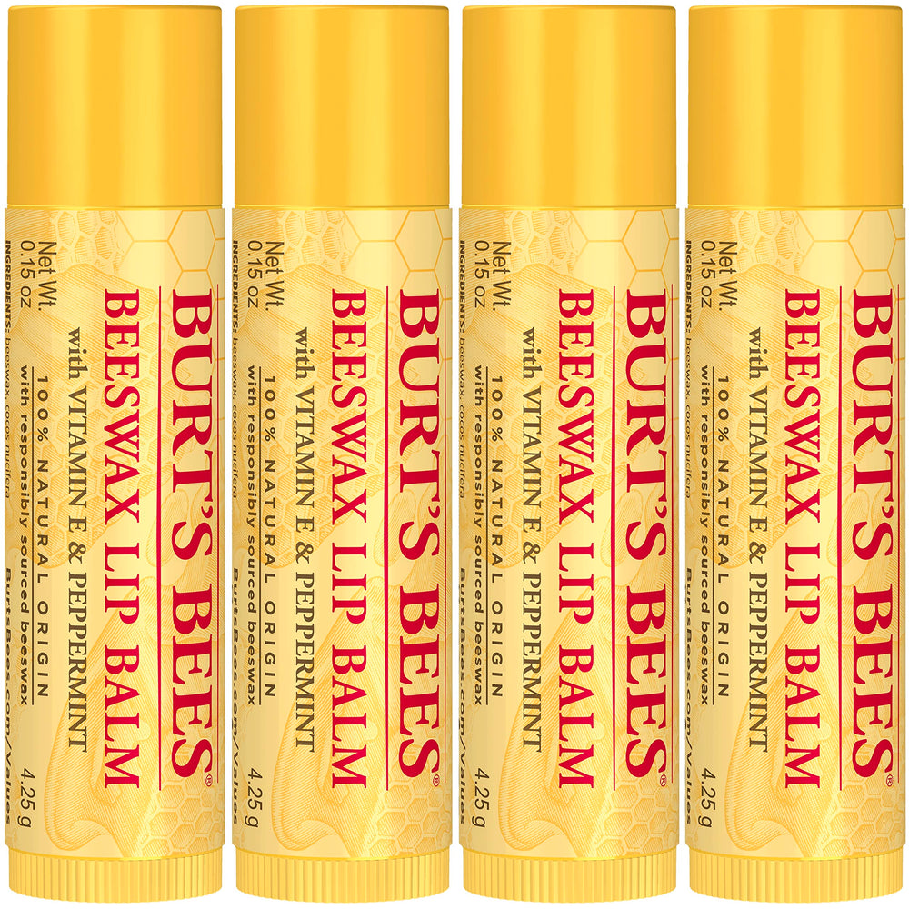 Burt's Bees open tube showing balm texture for smooth lip application
