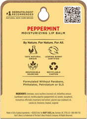 Burt's Bees stick close-up showing smooth balm texture and peppermint sheen for comfortable application