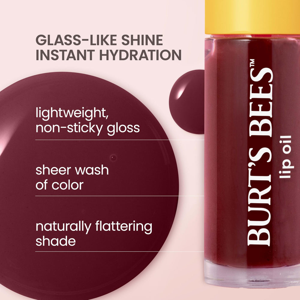 Burt's Bees texture on skin demonstrating lightweight, moisturizing finish