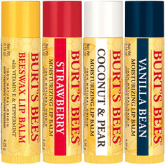 Burt's Bees three tubes tucked in pocket demonstrating on-the-go convenience