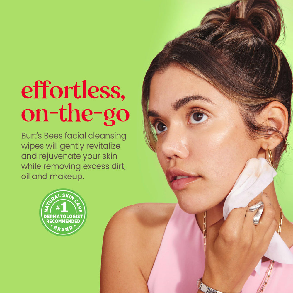 Burt's Bees removing eye makeup gently without irritation