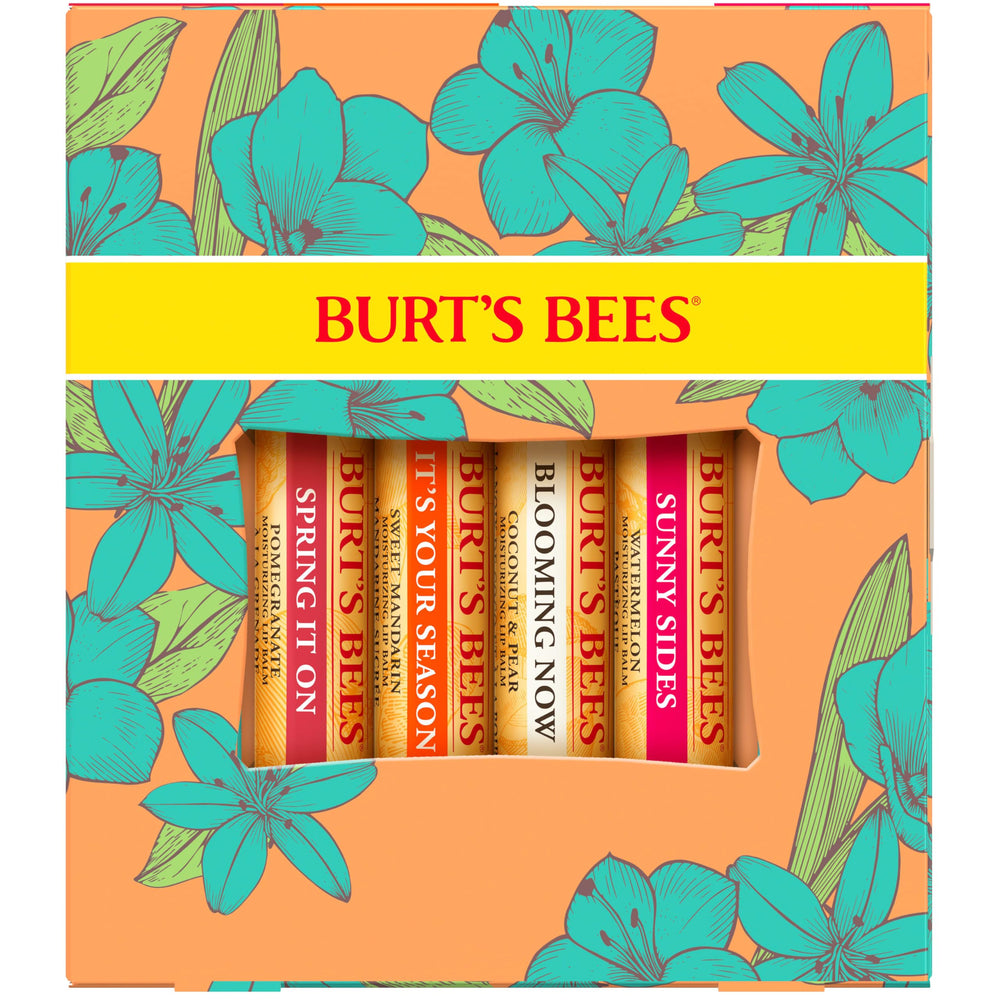 Burt's Bees tube in hand size comparison showing travel-ready portability benefit