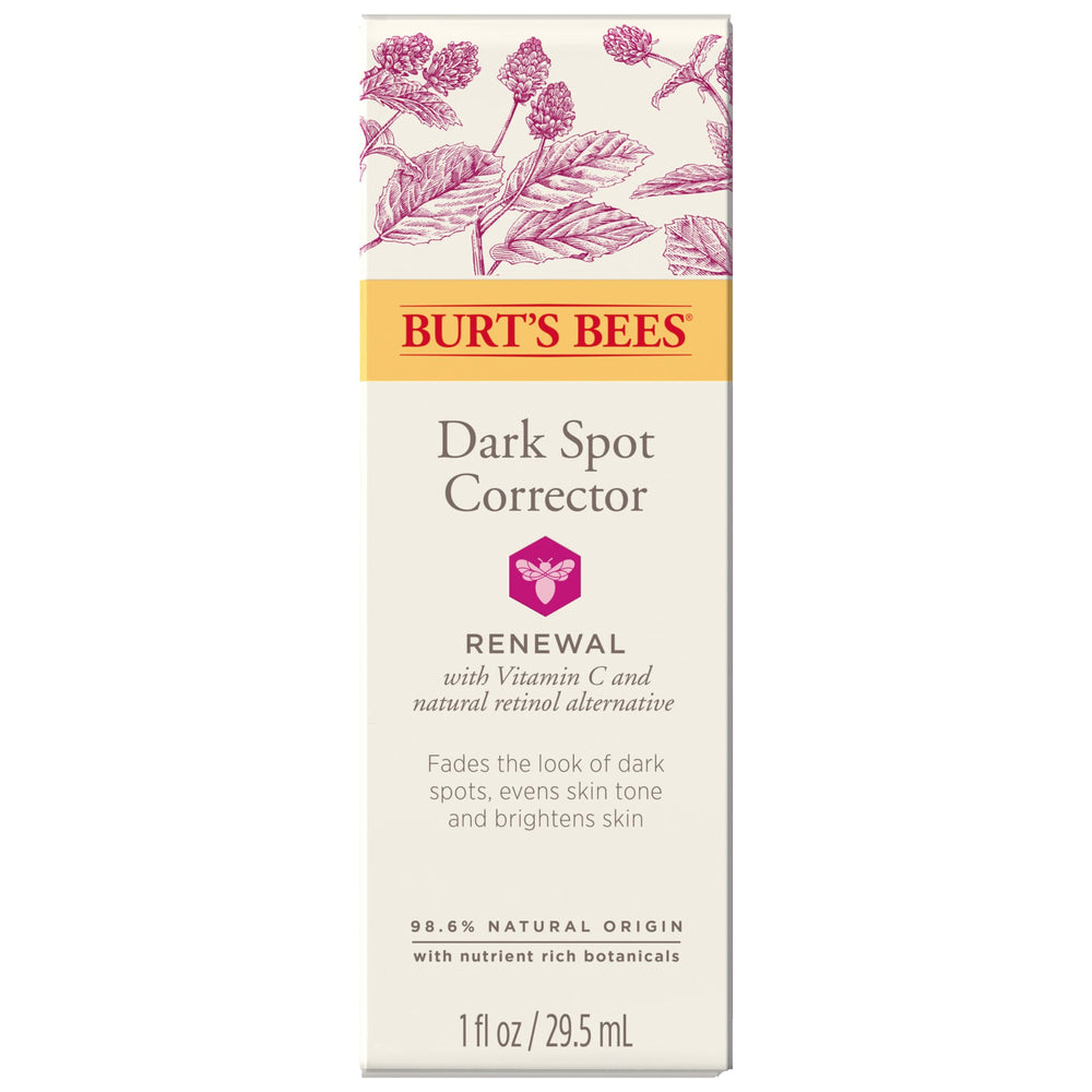 Burt's Bees front bottle view showing product and clear benefits