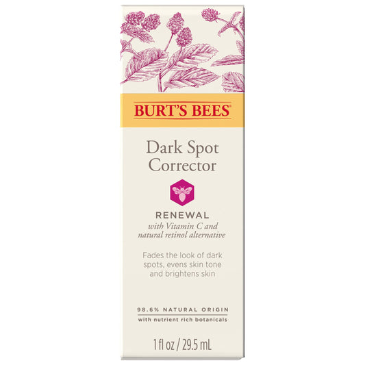 Burt's Bees front bottle view showing product and clear benefits