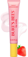 Burt's Bees front tube view showing branding and strawberry flavor benefit