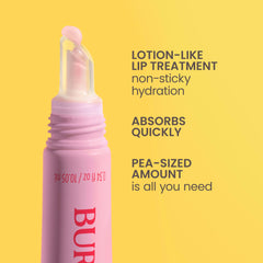 Burt's Bees with jojoba and almond visuals highlighting nourishing benefit