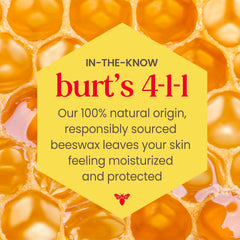 Burt's Bees product label listing natural ingredients, transparency and trust