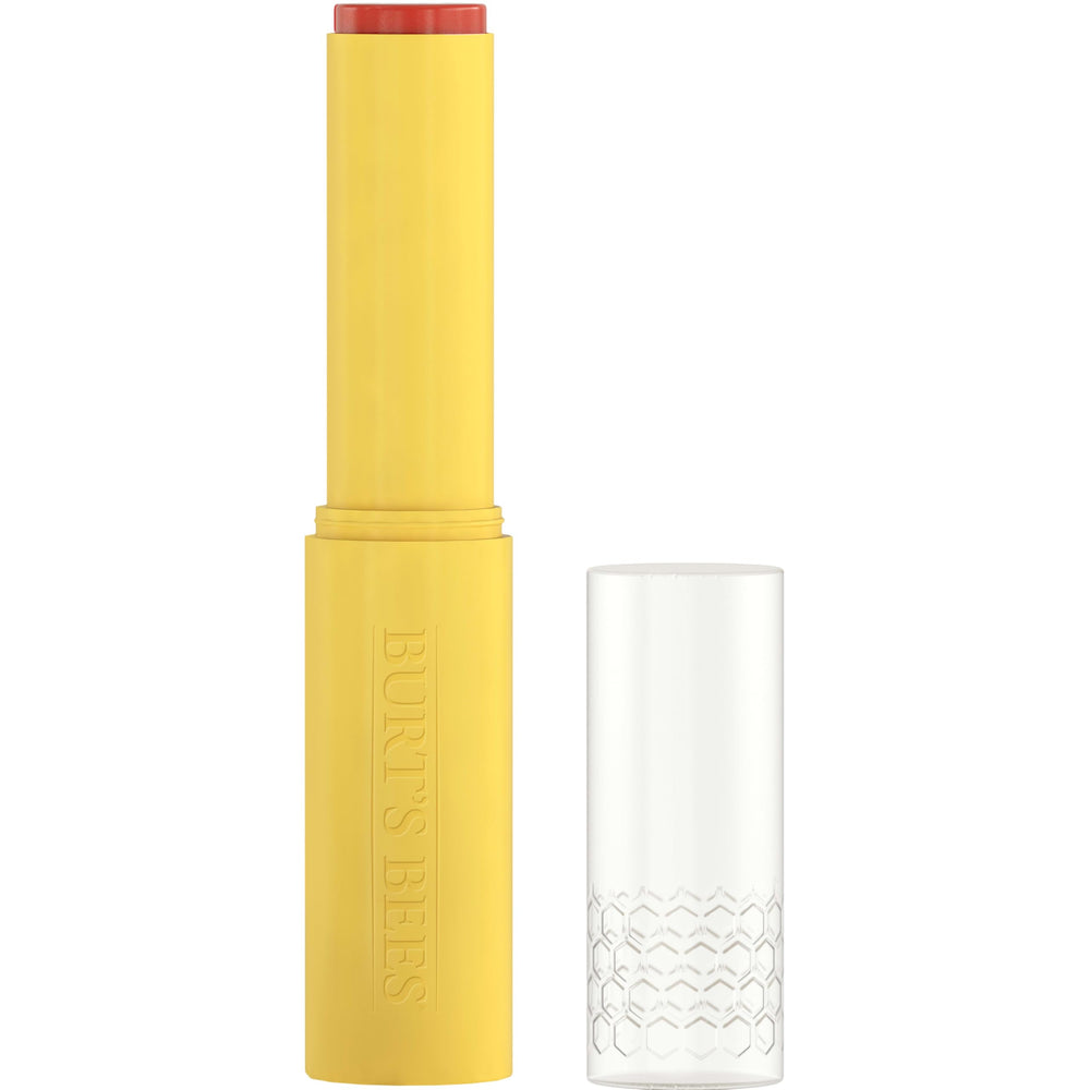 Burt's Bees close-up texture shot showing smooth glide and hydration benefit