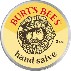 Burt's Bees tin front view showing compact 3 oz packaging and travel convenience