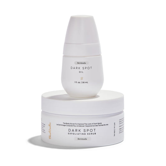 Bushbalm front packaging showing both Bermuda scrub and oil benefits