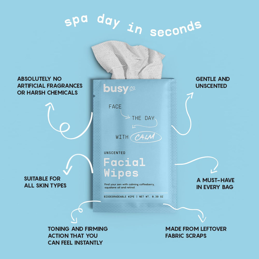 BUSYCO clover and calendula ingredients display supporting soothing benefit