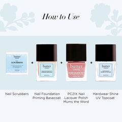 butter LONDON pad held in hand for size comparison and easy portability