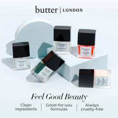 butter LONDON pad removing glitter polish demonstrating effective removal