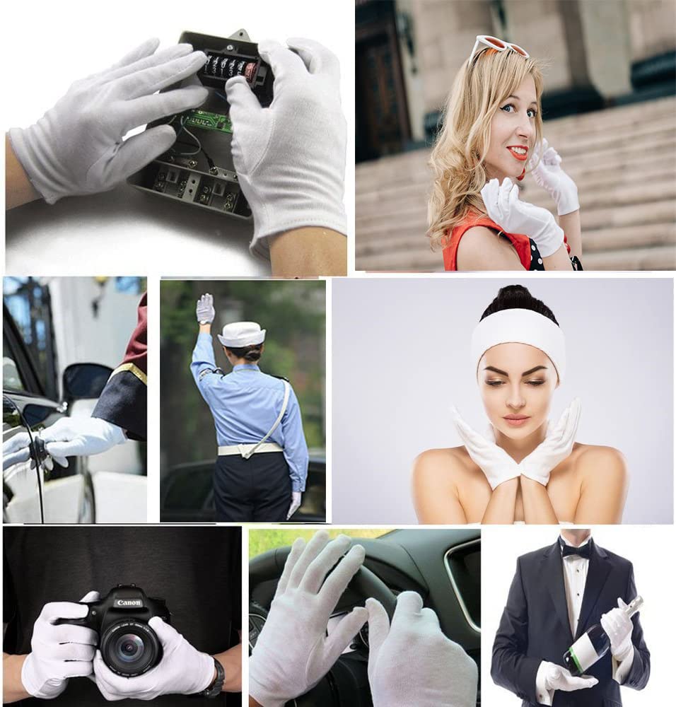 BWEISSTH model wearing glove demonstrating fit and moisturizing use benefit