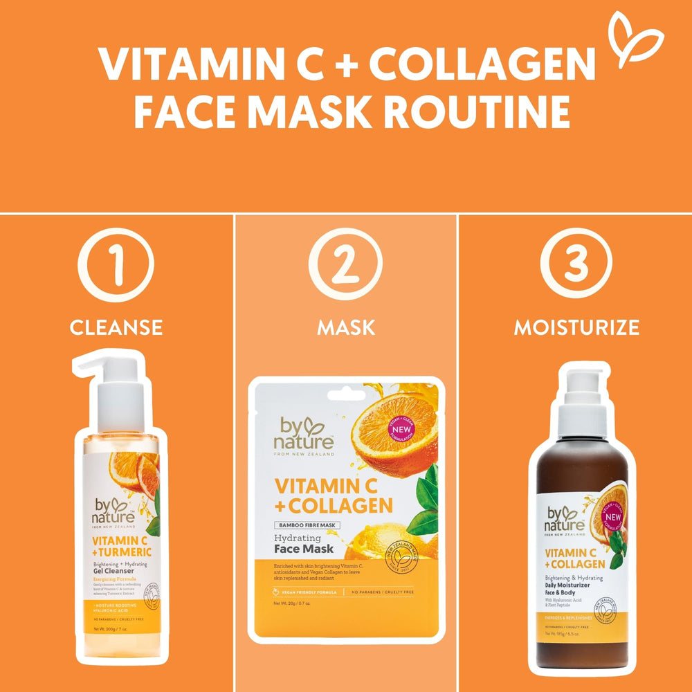 By Nature before after visual comparing dull to luminous skin after one use