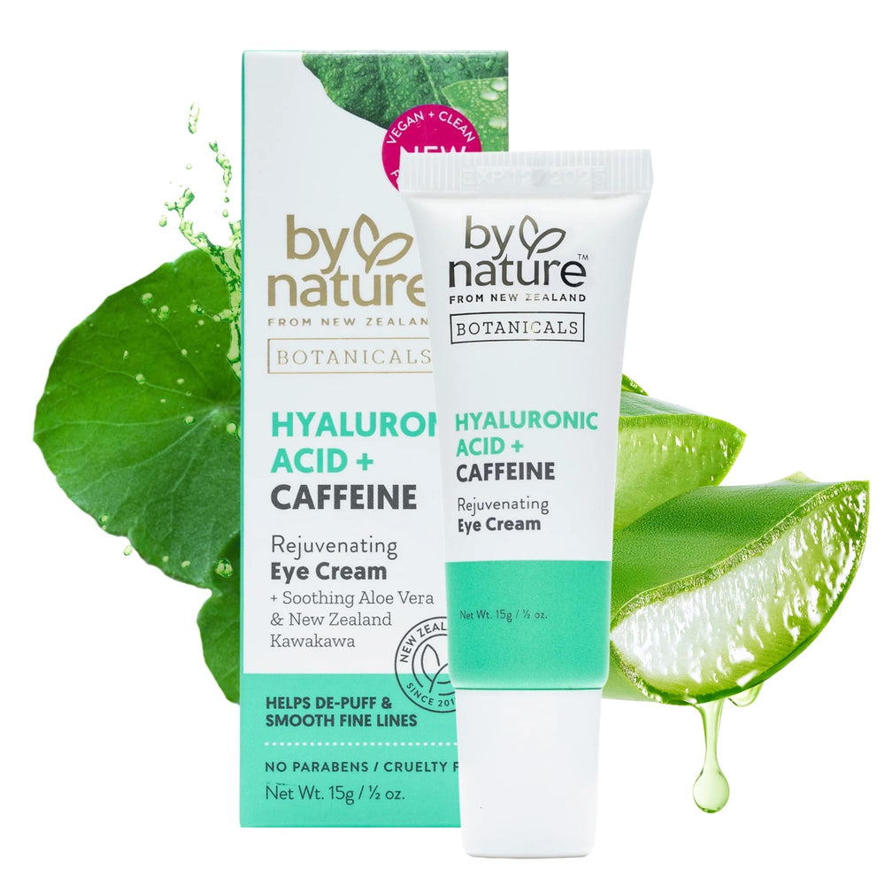 By Nature eye cream front packaging shows clean design and benefits
