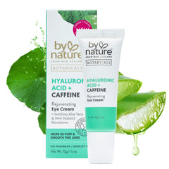 By Nature eye cream front packaging shows clean design and benefits