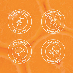 By Nature applied to cheek in morning light showing brightening and refreshed look benefit