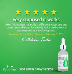 By Natures BIO7 applied to scalp demonstration, targeted use to support fuller-looking hair benefit