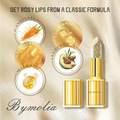 BYMOLIA open twist-up applicator revealing clear balm, easy daily use