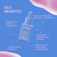 BYOMA moisturizing gel cream open jar texture displaying lightweight, non-greasy finish