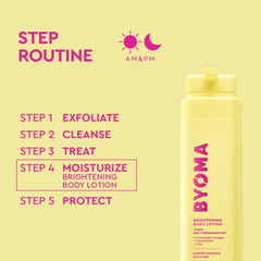 BYOMA applied to forearm showing smoother texture and immediate hydration