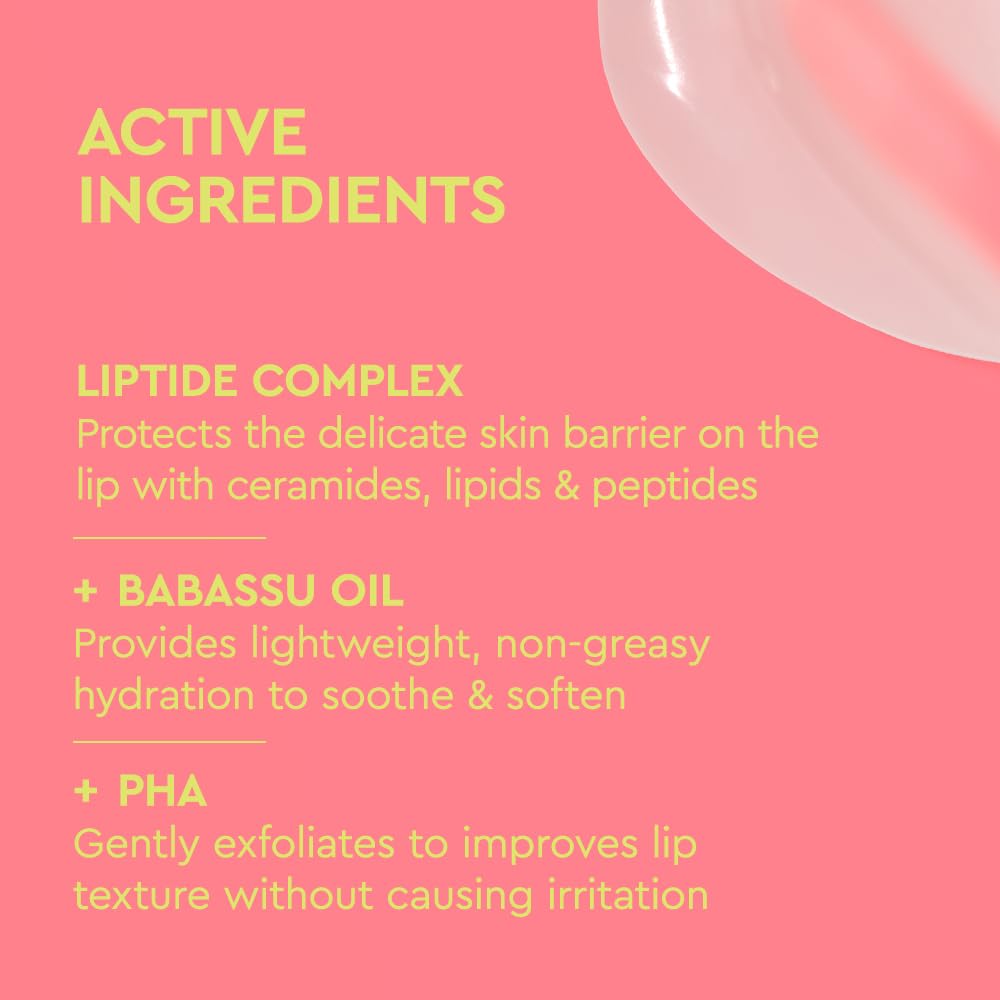 BYOMA Liptide worn under gloss for lightweight daytime hydration and barrier support