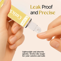C CARE application on finger demonstrating easy targeted cuticle massage
