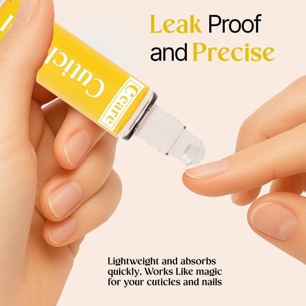 C CARE applicator on cuticle demonstrating easy targeted nourishment