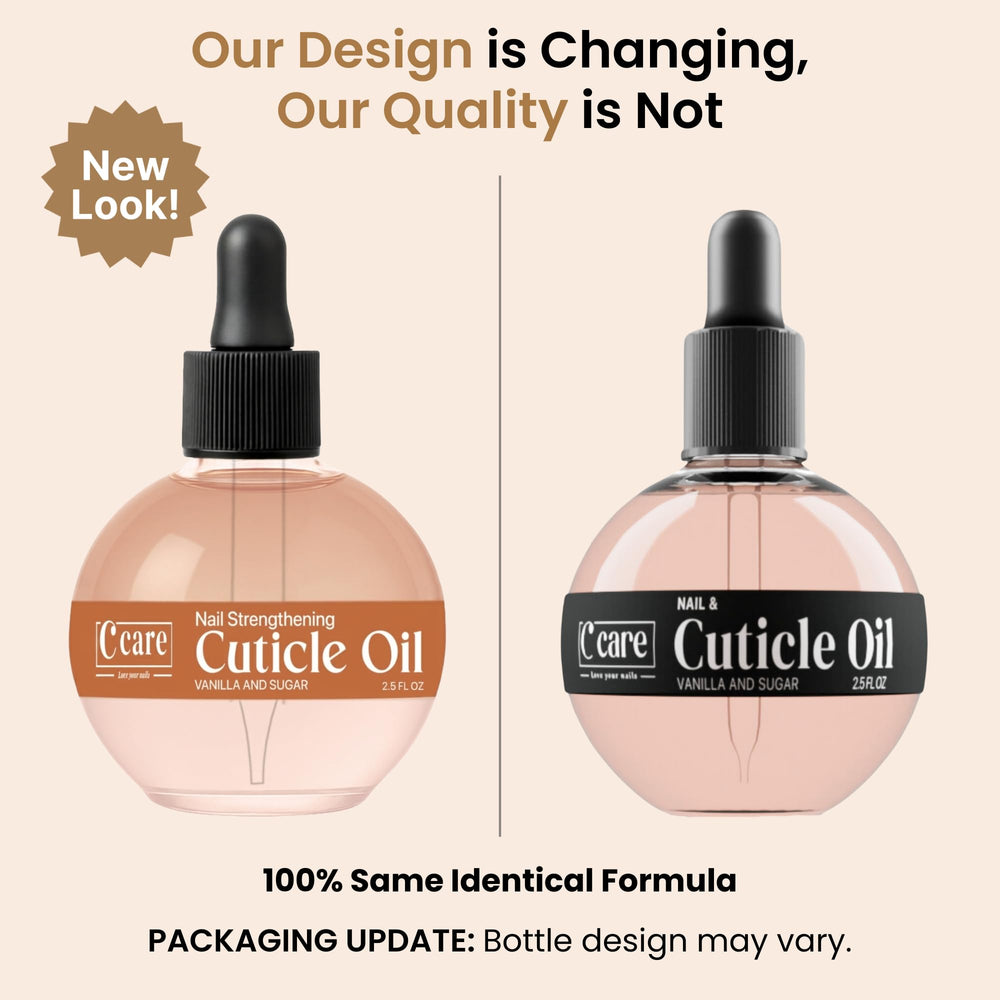 C CARE dropper applying oil to cuticle for precise hydration and repair