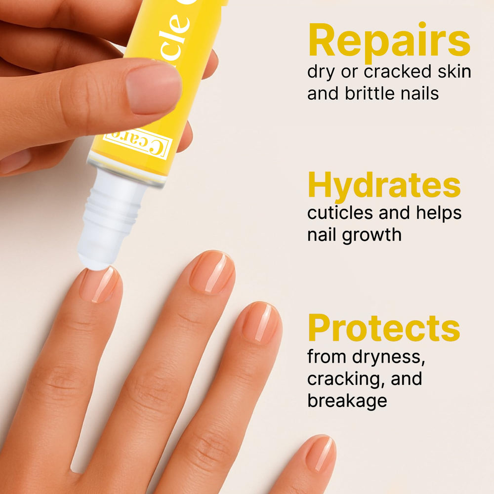 C CARE oil texture drop highlighting lightweight absorption and hydration