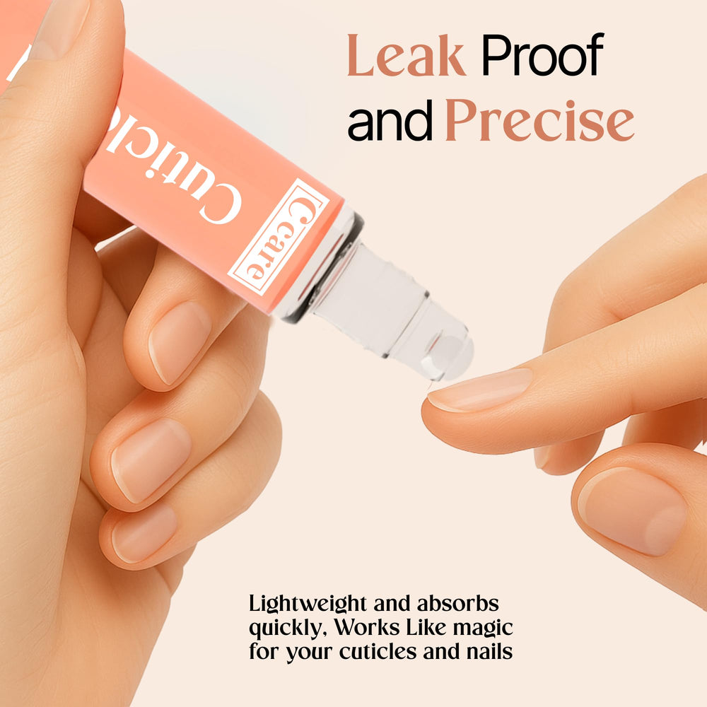 C CARE in-hand application demonstrating easy, mess-free cuticle treatment